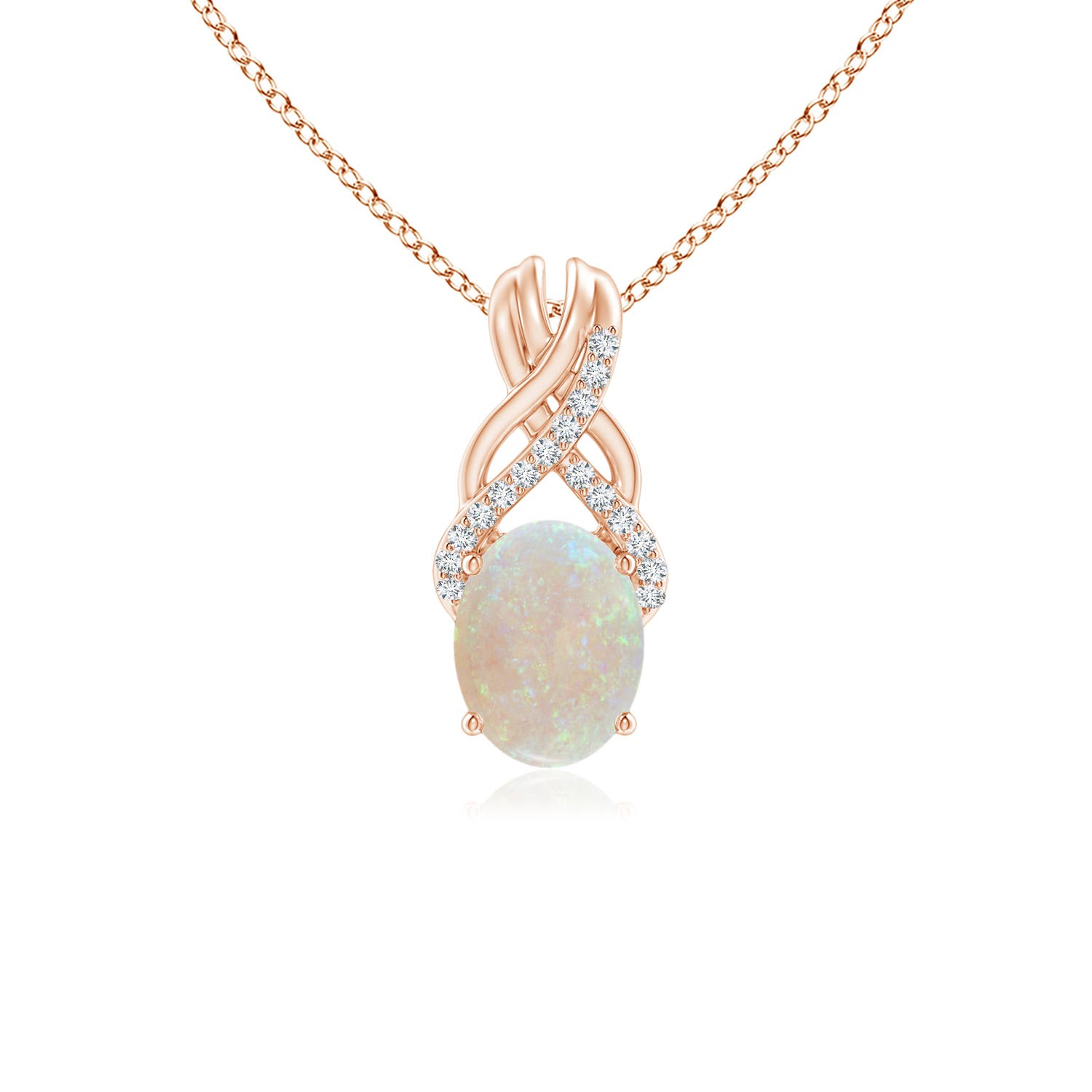 AA - Opal / 0.85 CT / 14 KT Rose Gold