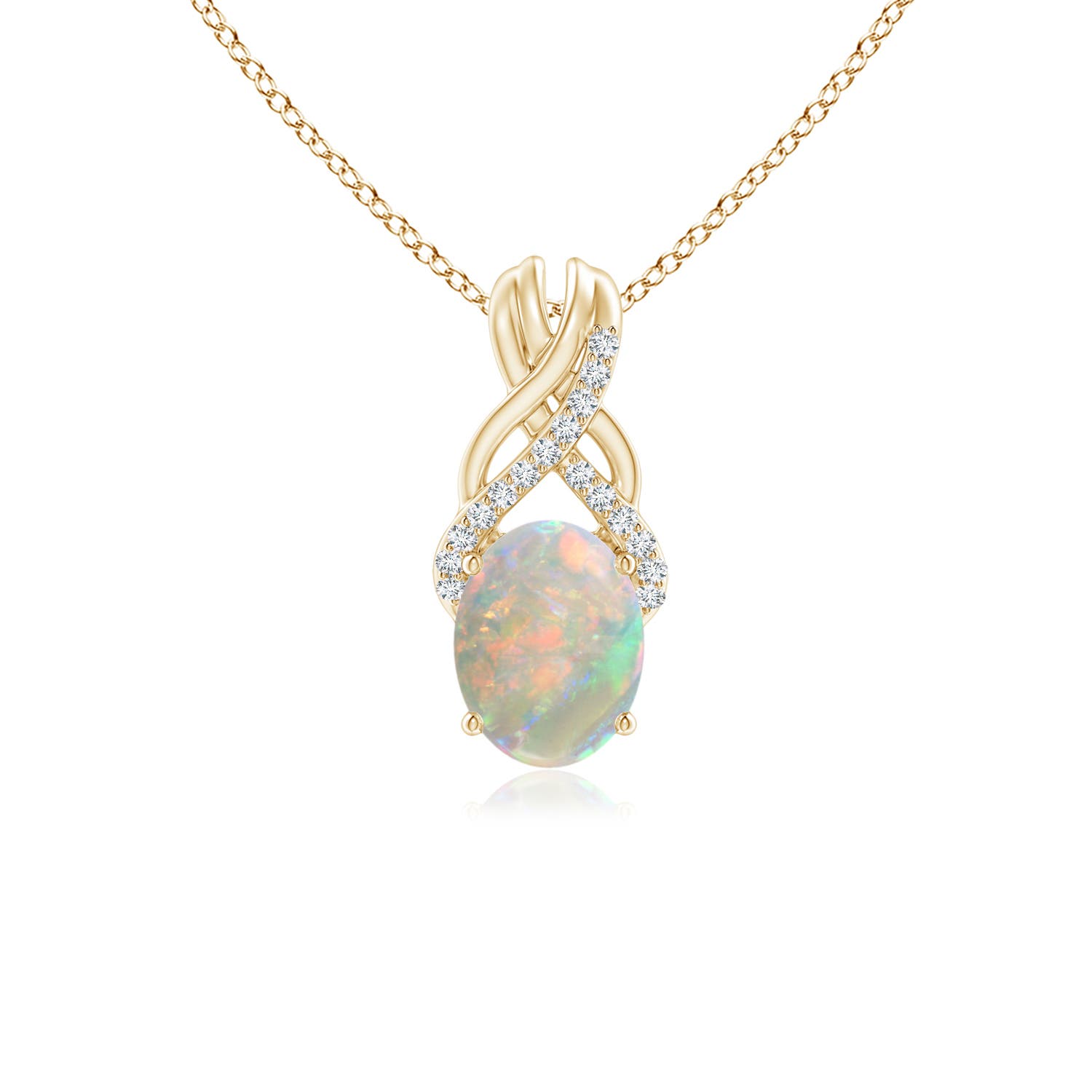 AAAA - Opal / 0.85 CT / 14 KT Yellow Gold