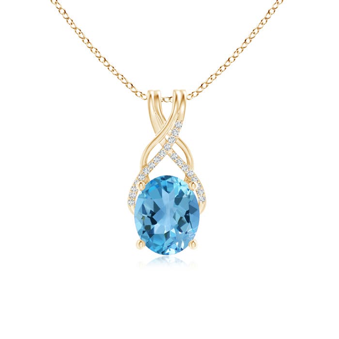 AA - Swiss Blue Topaz / 4.81 CT / 14 KT Yellow Gold