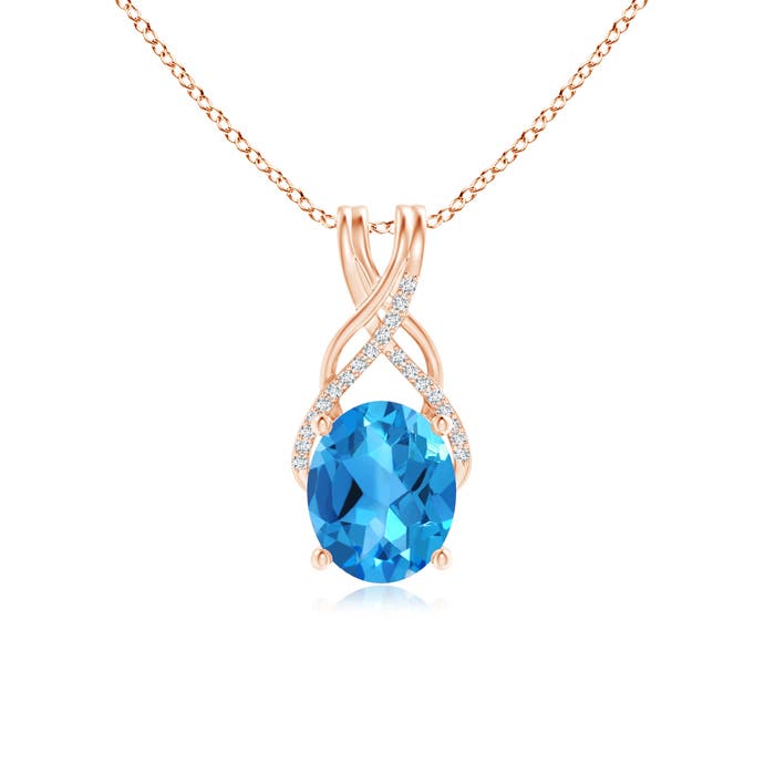 AAAA - Swiss Blue Topaz / 4.81 CT / 14 KT Rose Gold