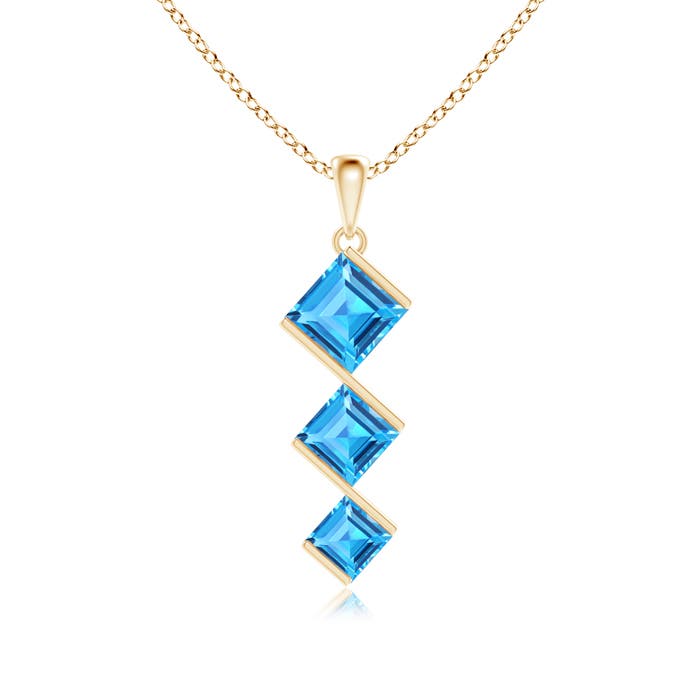 Shop Swiss Blue Topaz Pendant Necklaces for Women | Angara