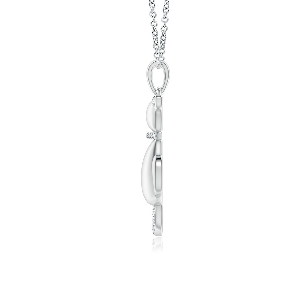 1.1mm GVS2 Classic Diamond Cat Pendant in P950 Platinum - side 199