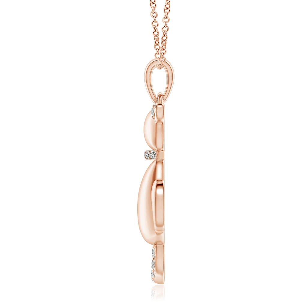 1.4mm KI3 Classic Diamond Cat Pendant in 18K Rose Gold - side 199