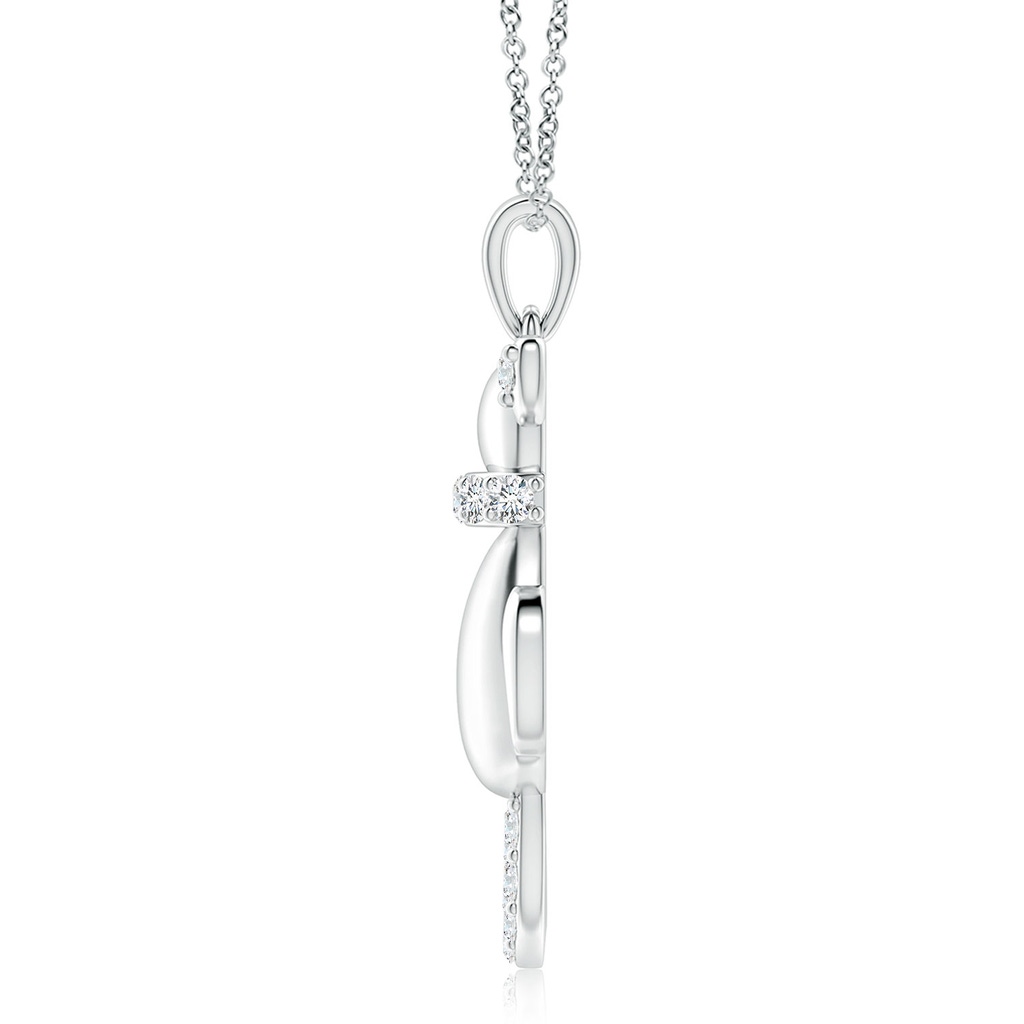 2.3mm GVS2 Classic Diamond Cat Pendant in P950 Platinum - side 199