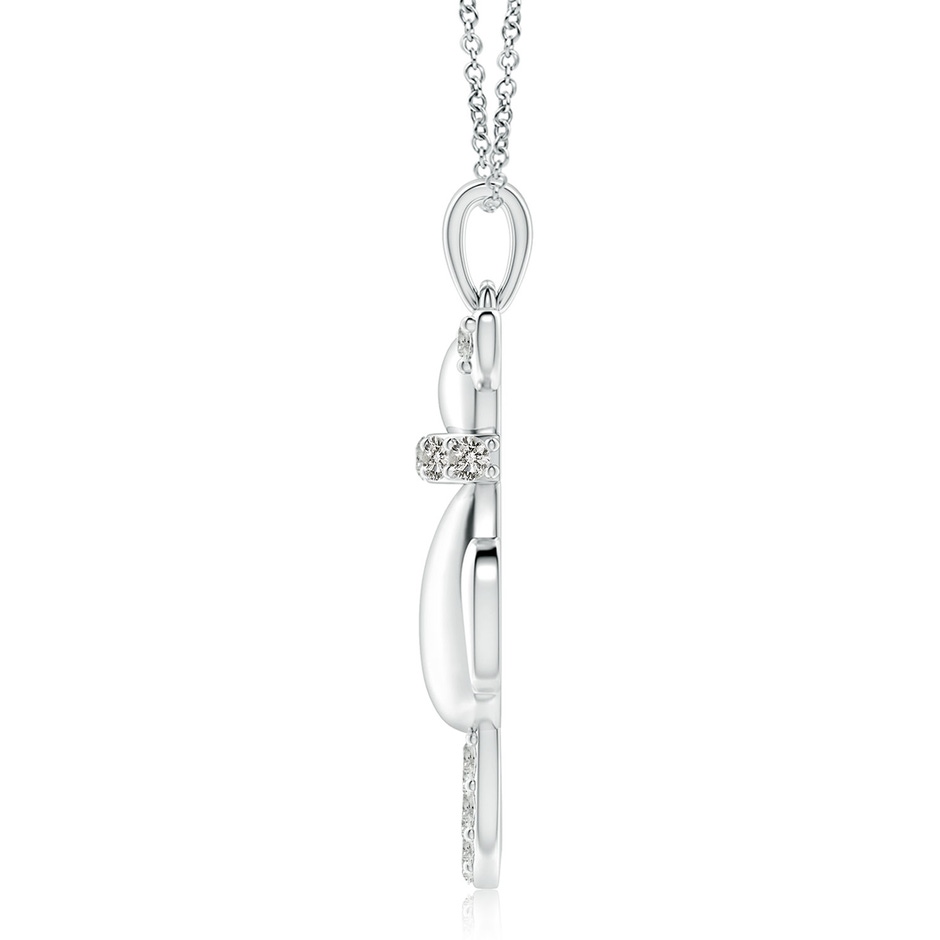 2.3mm KI3 Classic Diamond Cat Pendant in S999 Silver side 199