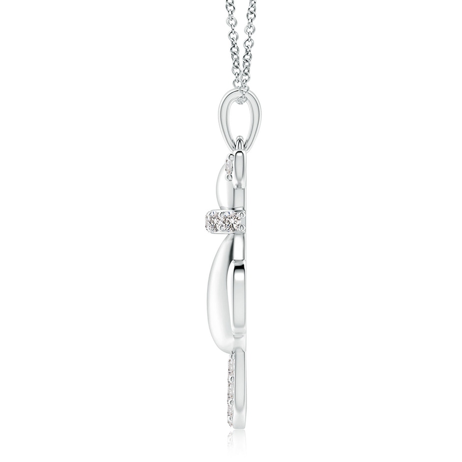 2mm IJI1I2 Classic Diamond Cat Pendant in S999 Silver side 199