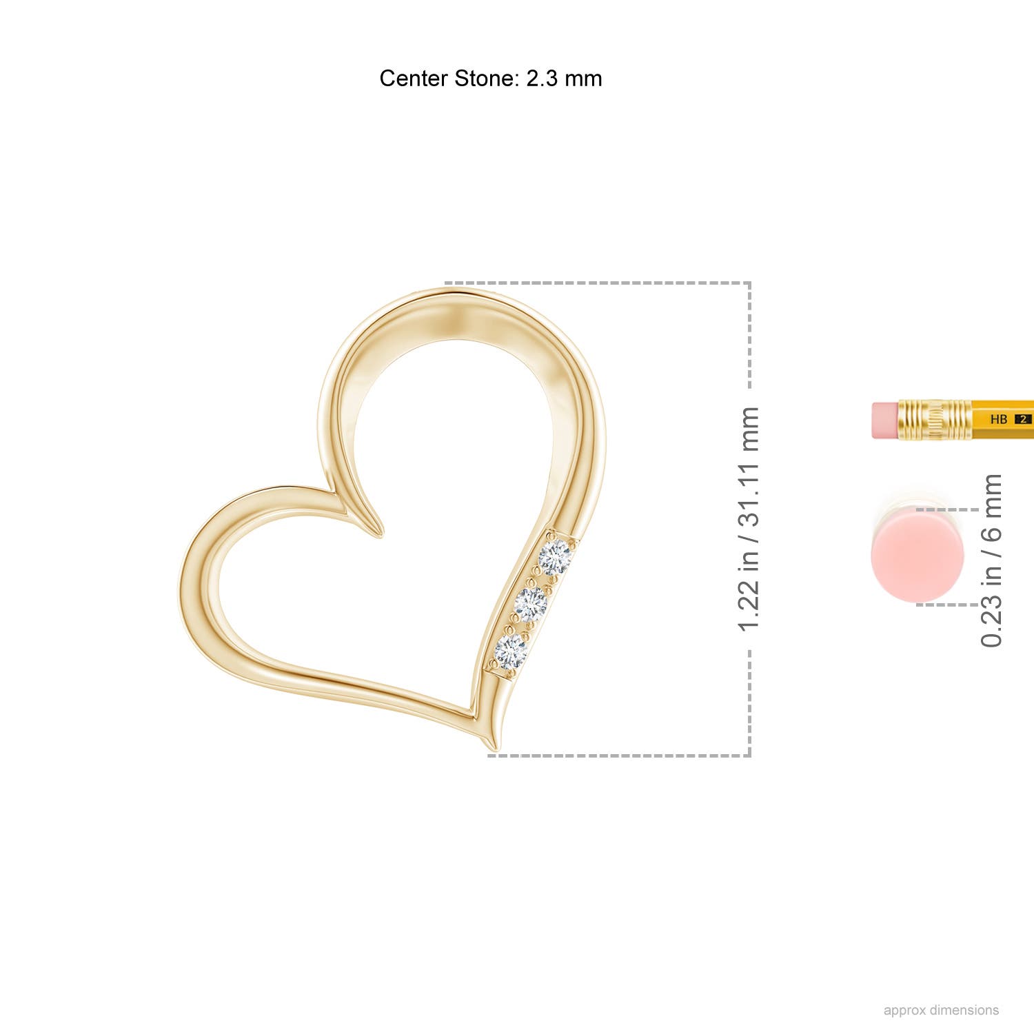 G, VS2 / 0.16 CT / 14 KT Yellow Gold