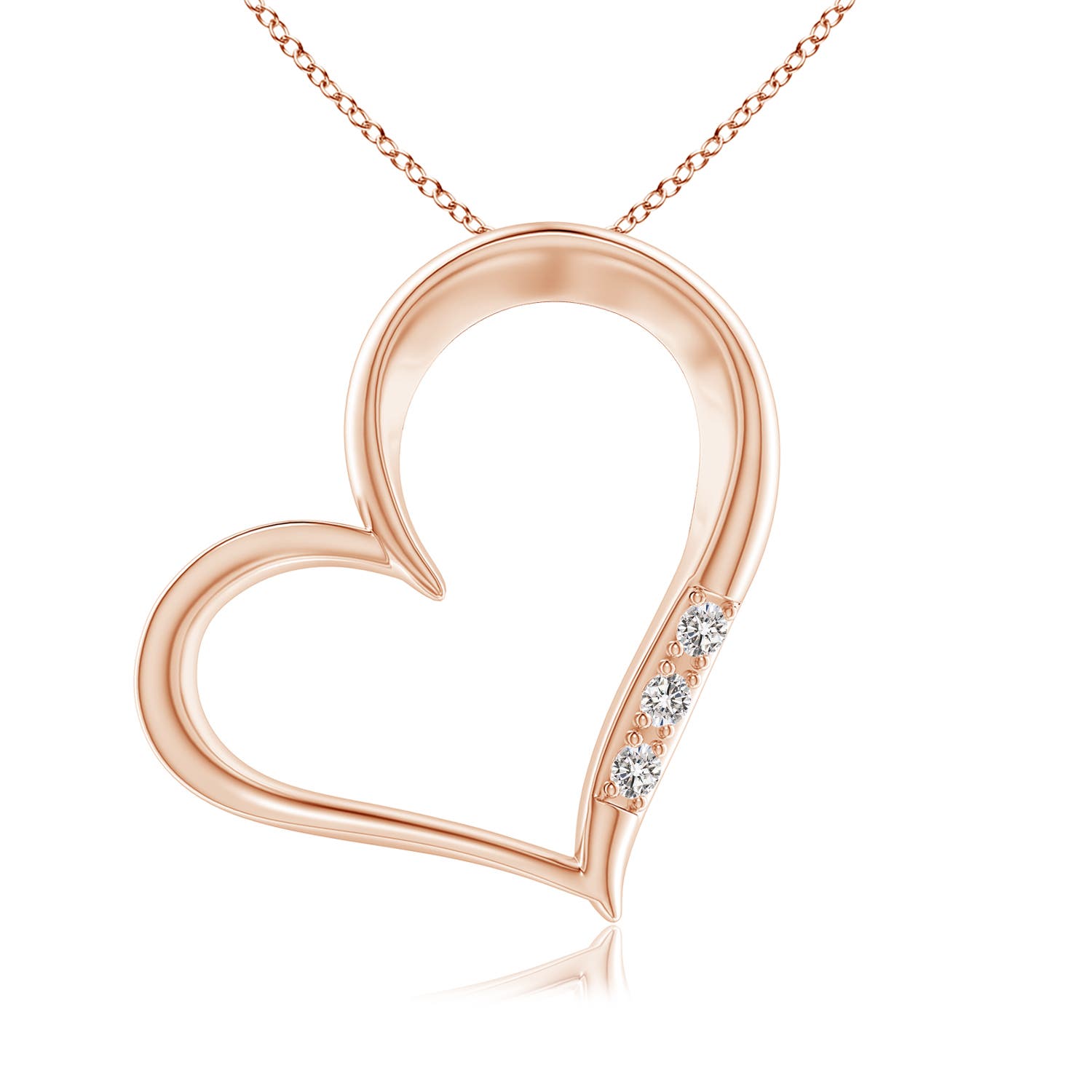 I-J, I1-I2 / 0.16 CT / 14 KT Rose Gold