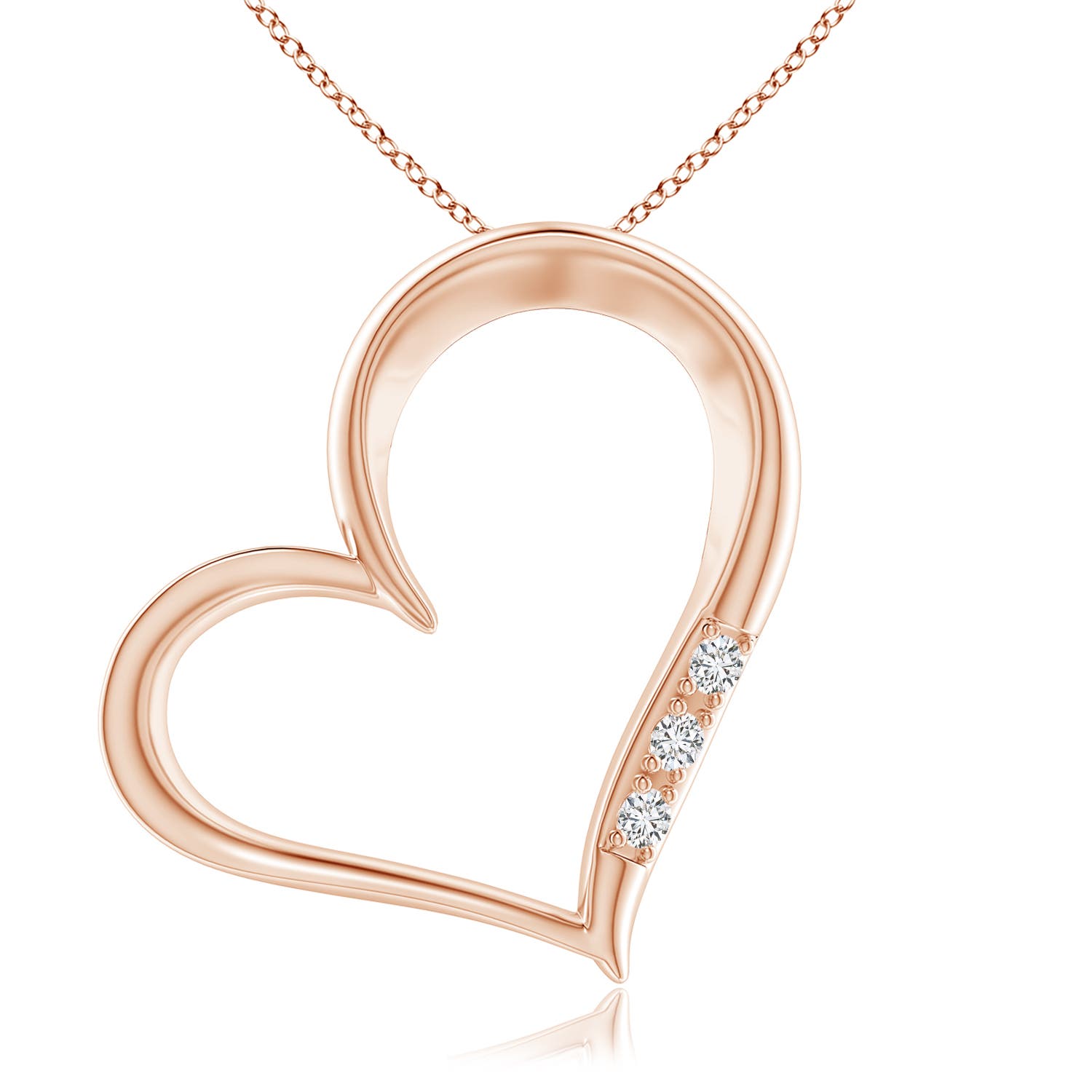 H, SI2 / 0.21 CT / 14 KT Rose Gold