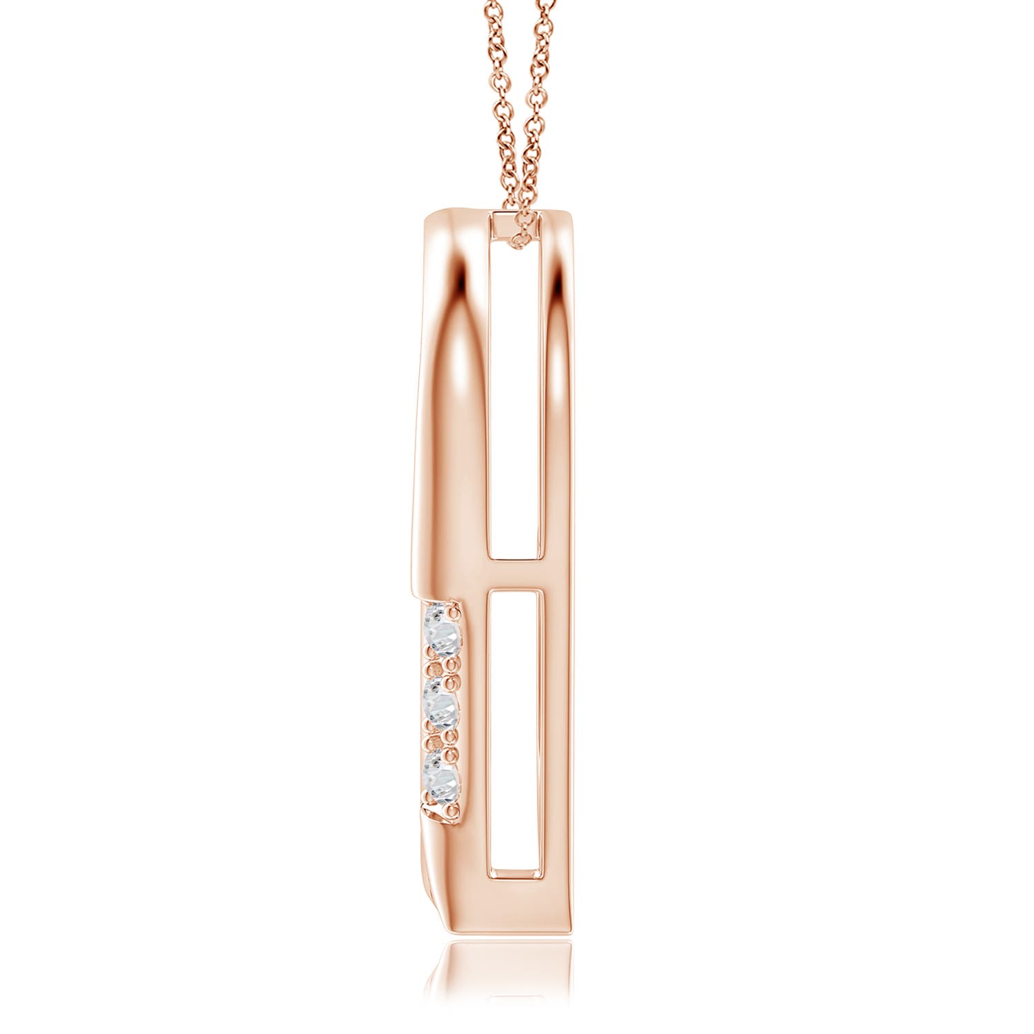 H, SI2 / 0.21 CT / 14 KT Rose Gold