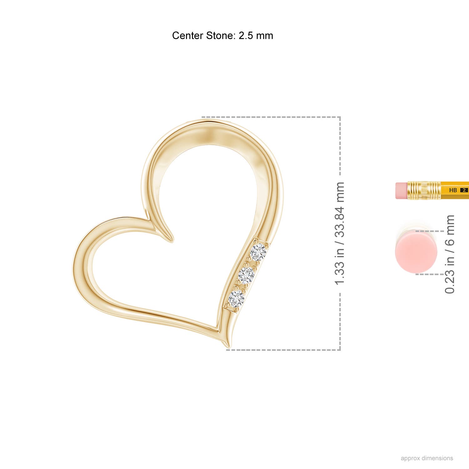 H, SI2 / 0.21 CT / 14 KT Yellow Gold