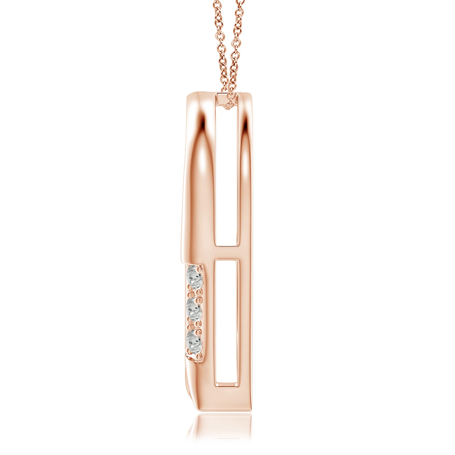 K, I3 / 0.21 CT / 14 KT Rose Gold