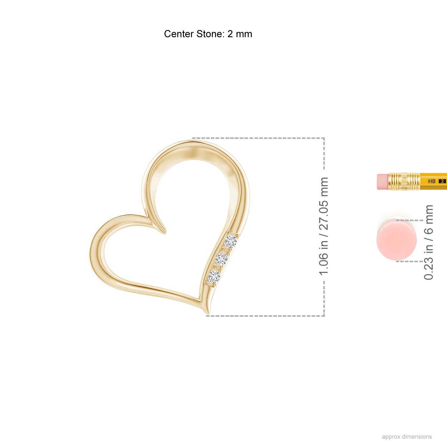 H, SI2 / 0.11 CT / 14 KT Yellow Gold