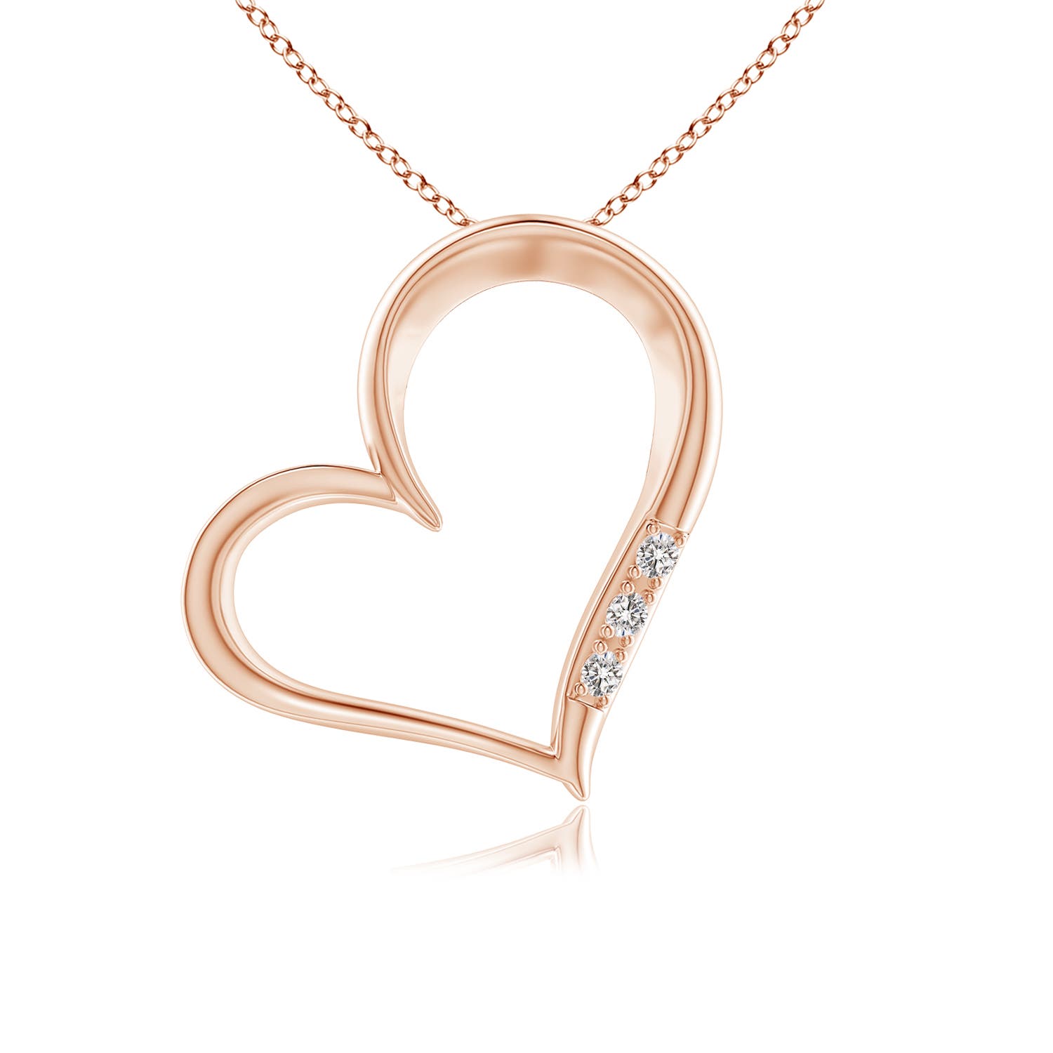 I-J, I1-I2 / 0.11 CT / 14 KT Rose Gold