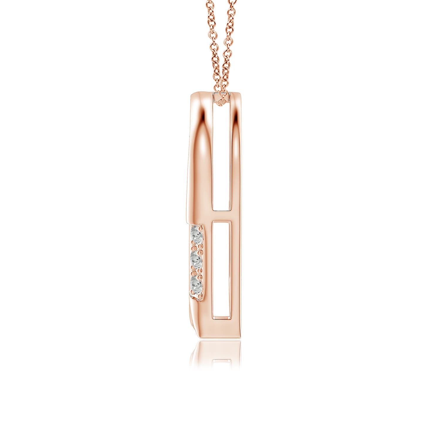 K, I3 / 0.11 CT / 14 KT Rose Gold