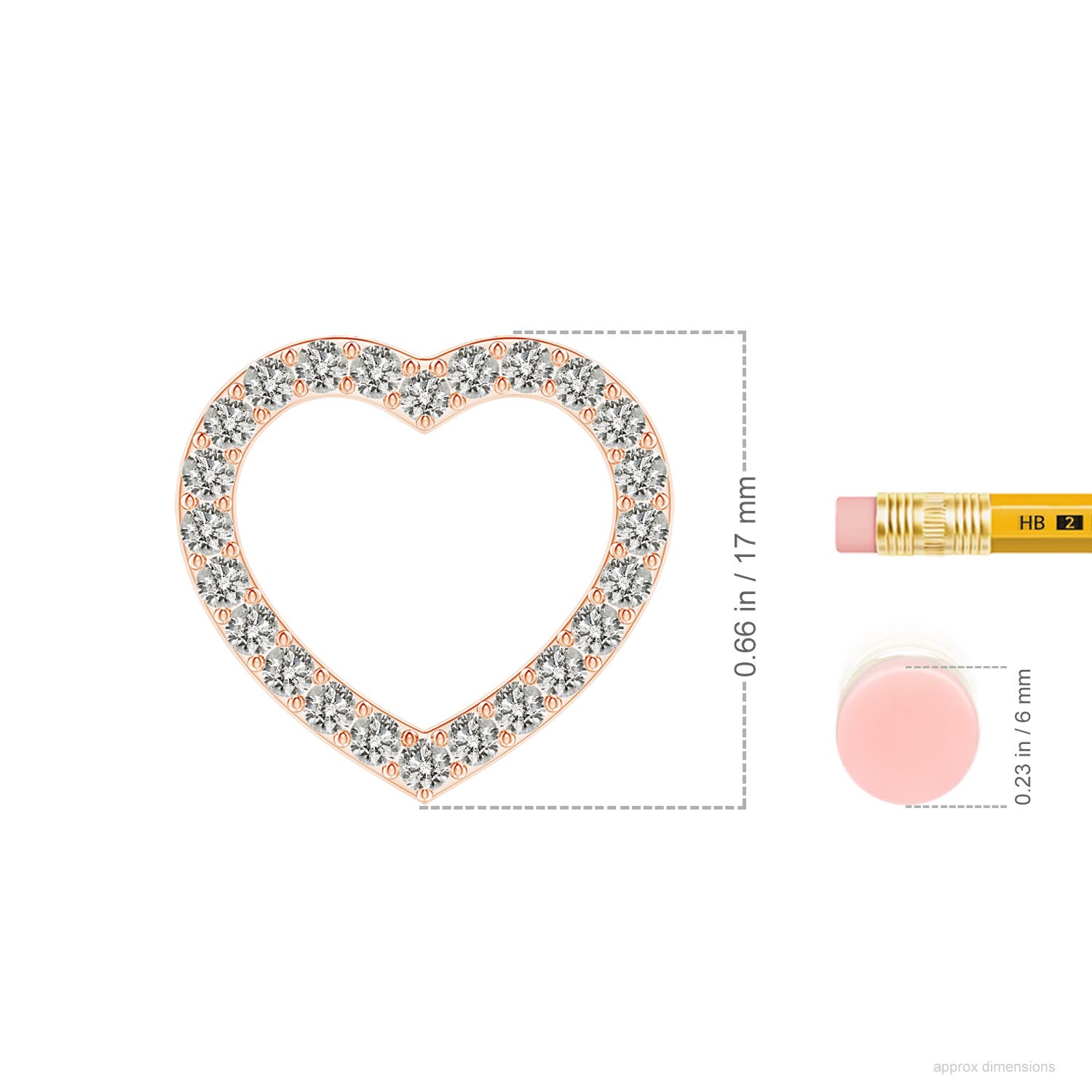 K, I3 / 0.7 CT / 14 KT Rose Gold