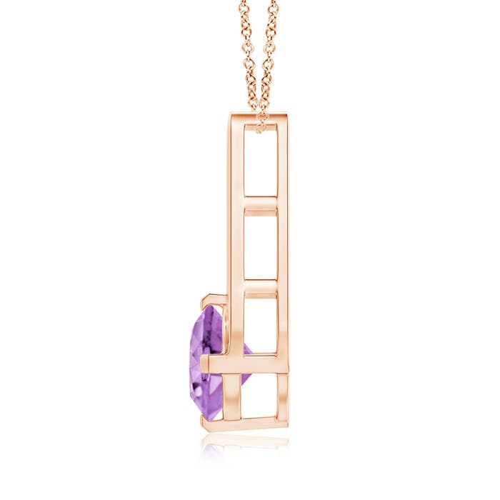 A - Amethyst / 0.8 CT / 14 KT Rose Gold