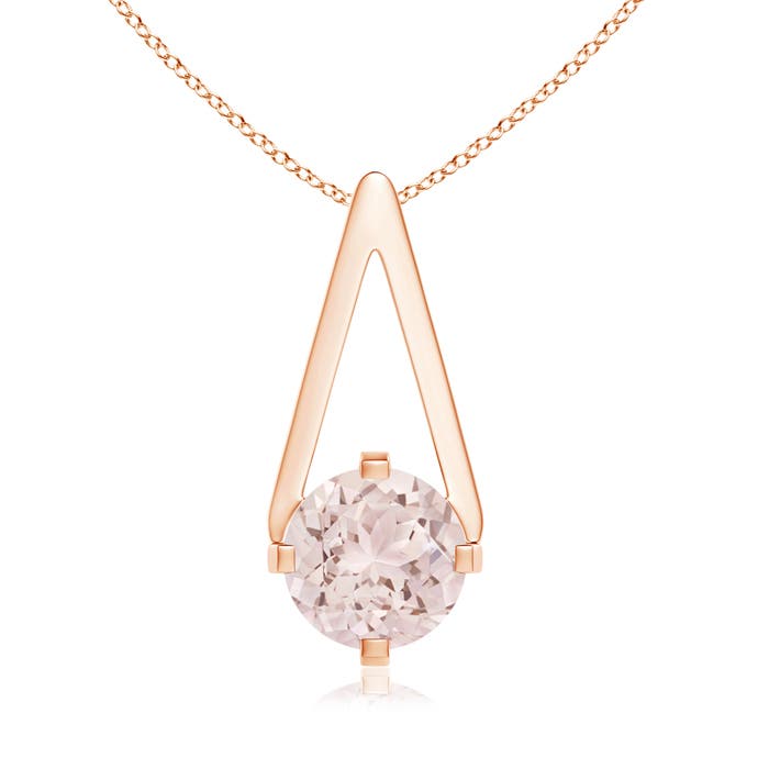 A - Morganite / 0.7 CT / 14 KT Rose Gold