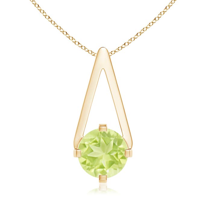 A - Peridot / 0.95 CT / 14 KT Yellow Gold