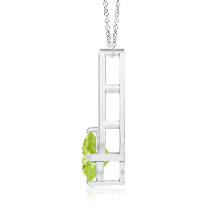 AA - Peridot / 0.95 CT / 14 KT White Gold