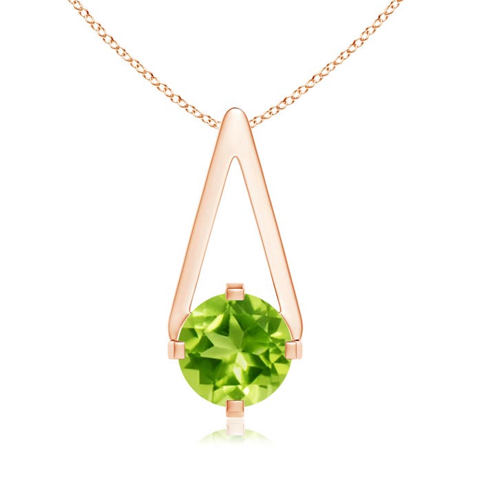 AAA - Peridot / 0.95 CT / 14 KT Rose Gold