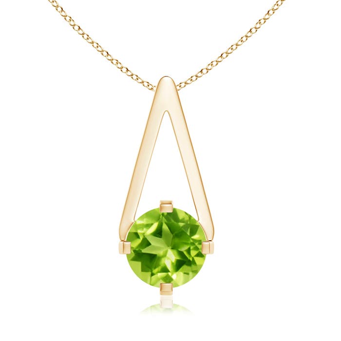 AAA - Peridot / 0.95 CT / 14 KT Yellow Gold