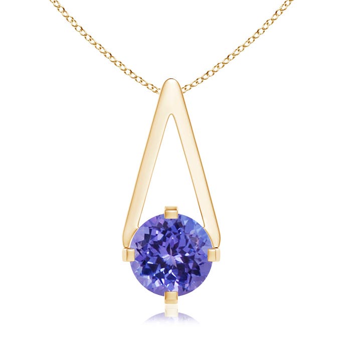 AA - Tanzanite / 0.9 CT / 14 KT Yellow Gold