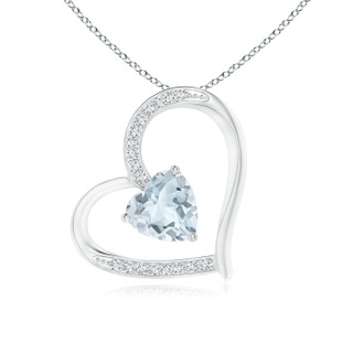 Heart A Aquamarine
