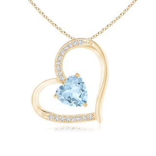 Heart AA Aquamarine