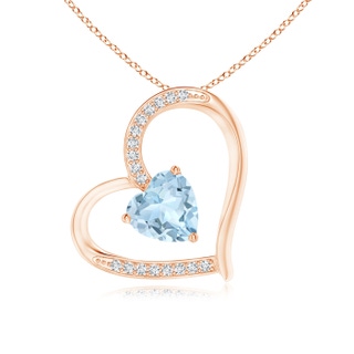 Heart AA Aquamarine