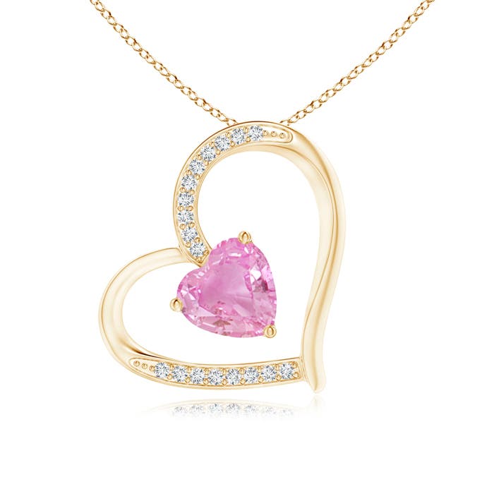 A - Pink Sapphire / 0.89 CT / 14 KT Yellow Gold