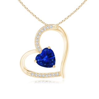 Heart AAAA Blue Sapphire