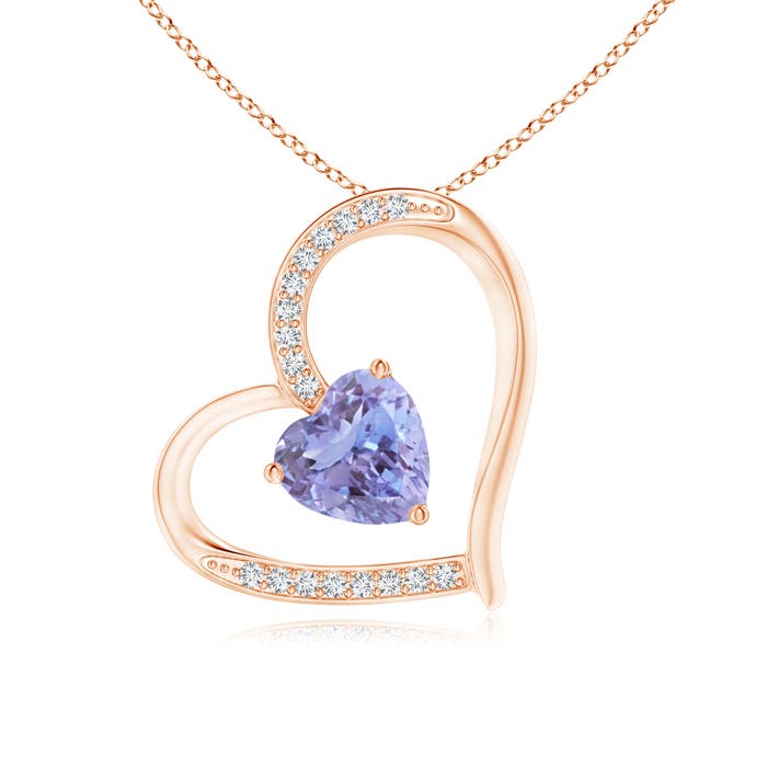 A - Tanzanite / 0.89 CT / 14 KT Rose Gold