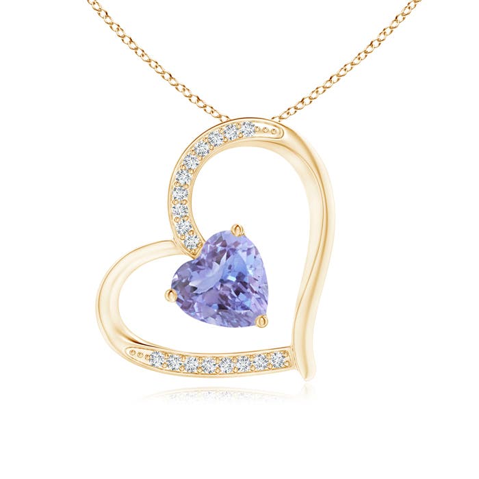 A - Tanzanite / 0.89 CT / 14 KT Yellow Gold