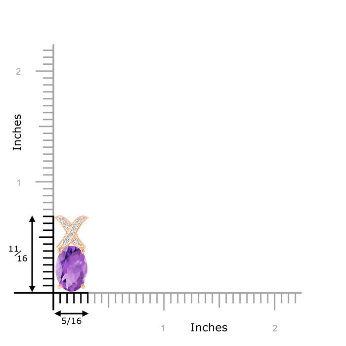 AA - Amethyst / 1.19 CT / 14 KT Rose Gold