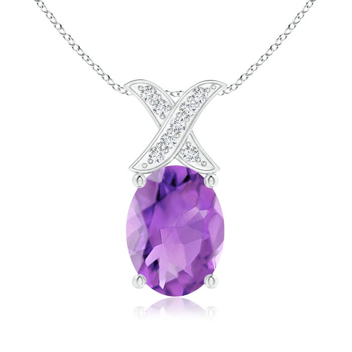 AA - Amethyst / 1.19 CT / 14 KT White Gold