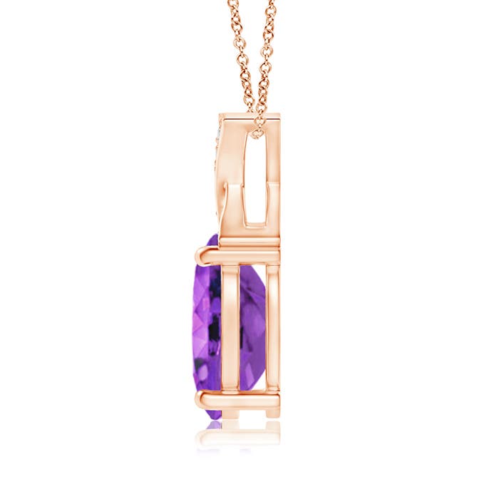 AAA - Amethyst / 1.19 CT / 14 KT Rose Gold