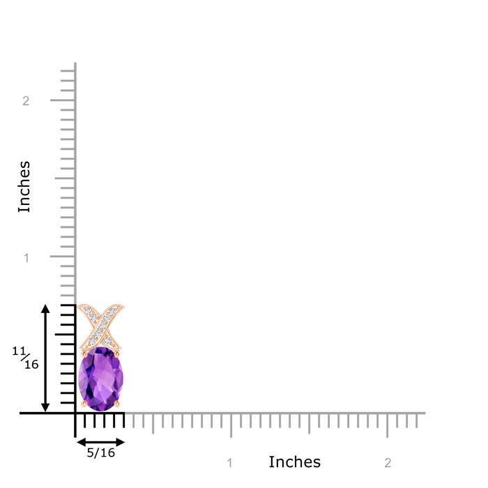 AAA - Amethyst / 1.19 CT / 14 KT Rose Gold