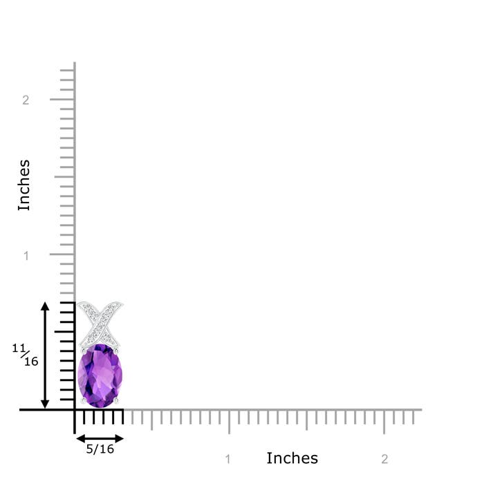 AAA - Amethyst / 1.19 CT / 14 KT White Gold