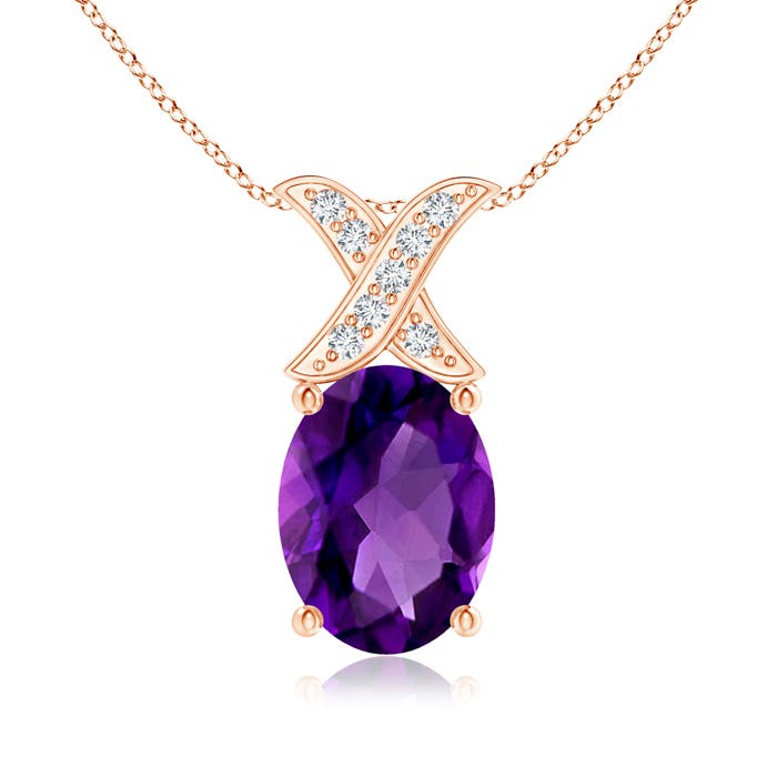 AAAA - Amethyst / 1.19 CT / 14 KT Rose Gold