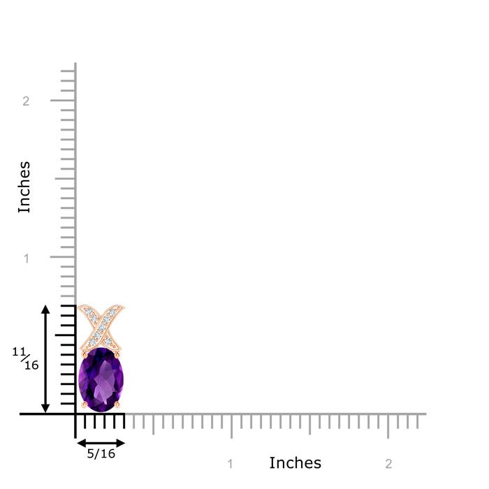 AAAA - Amethyst / 1.19 CT / 14 KT Rose Gold