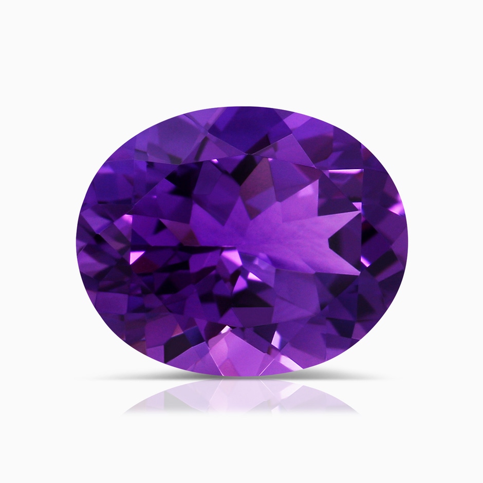 11.17x9.14x5.99mm AAA GIA Certified Amethyst XO Pendant with Diamonds in 18K Rose Gold side 599