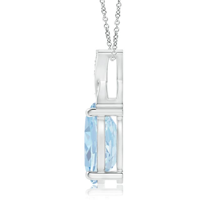 A - Aquamarine / 1.04 CT / 14 KT White Gold