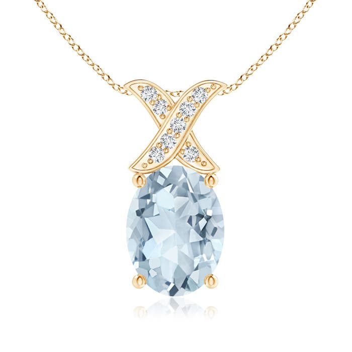 A - Aquamarine / 1.04 CT / 14 KT Yellow Gold