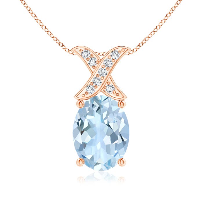 AA - Aquamarine / 1.04 CT / 14 KT Rose Gold