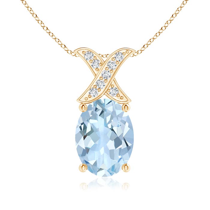 AA - Aquamarine / 1.04 CT / 14 KT Yellow Gold