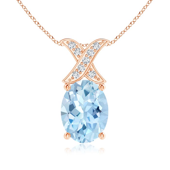 AAA - Aquamarine / 1.04 CT / 14 KT Rose Gold