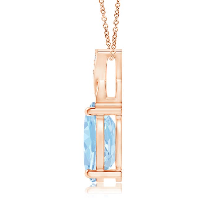 AAA - Aquamarine / 1.04 CT / 14 KT Rose Gold