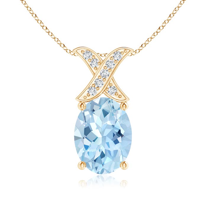 AAA - Aquamarine / 1.04 CT / 14 KT Yellow Gold