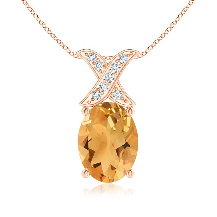 A - Citrine / 1.14 CT / 14 KT Rose Gold